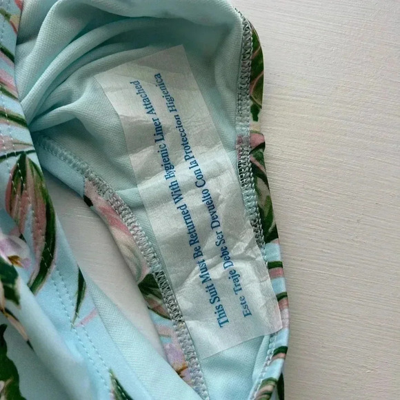 NWT- Kona Sol Floral Wrap One piece bathing suit - Picture 9 of 11